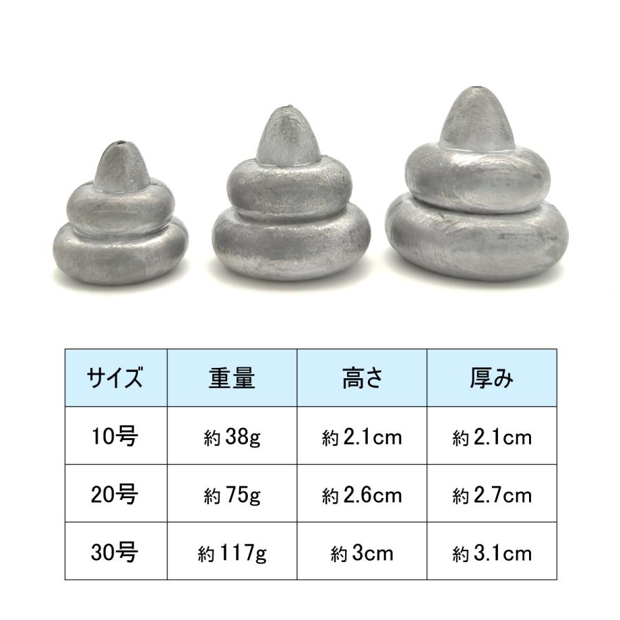 オルルド釣具 釣り具 錘 なつめオモリ うんコルドビッグver 3個入り 10号 号 30号 Diy 仕掛け 未塗装 Qbb フィッシングジャパンヤフー店 通販 Yahoo ショッピング