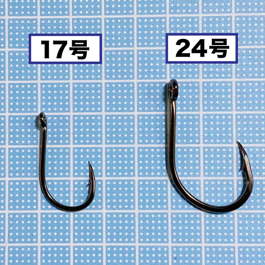 オルルド釣具 タマン針 シングルフック 17号 21号 24号 50本入り 