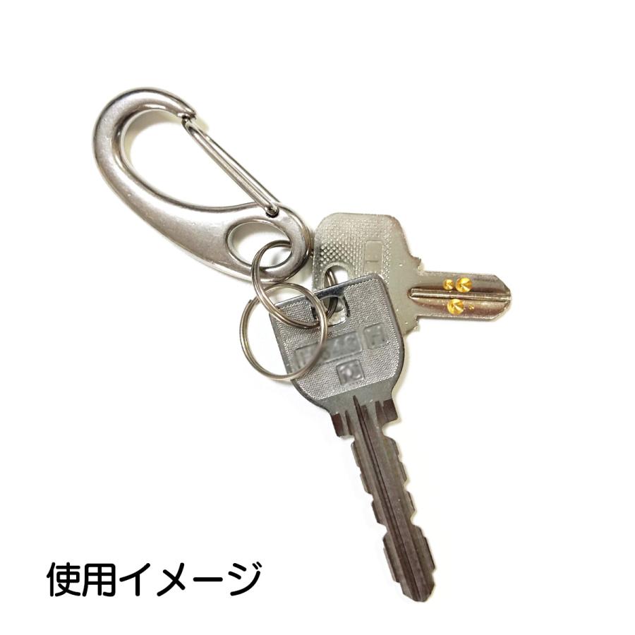 スプリングフック 楕円形 3個セット 30mm 50mm 70mm ステンレス製