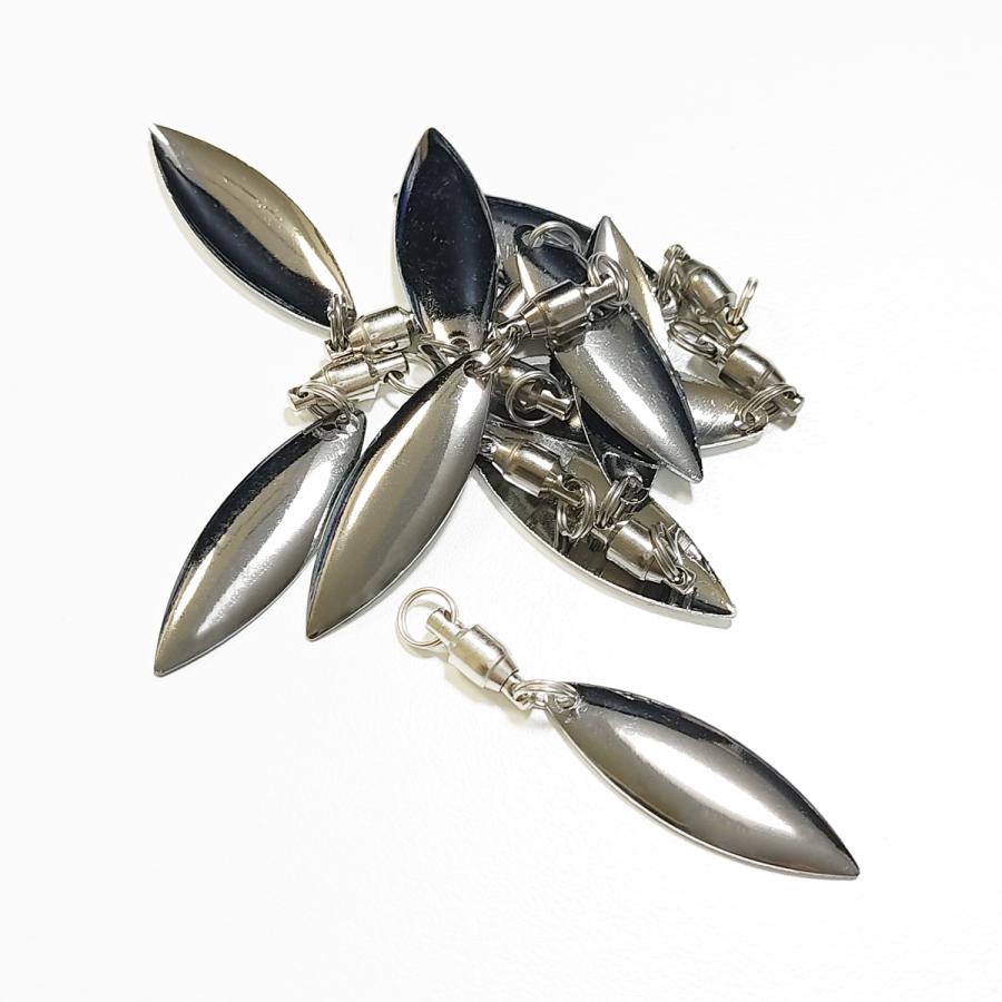 オルルド釣具 ウィローブレード スイベル付 10個入 ウィローリーフ