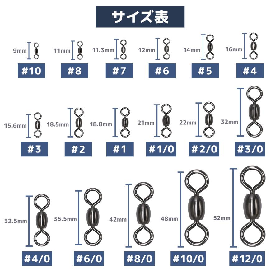 オルルド釣具 クレンサルカン スイベル よりもどしサルカン 回転式