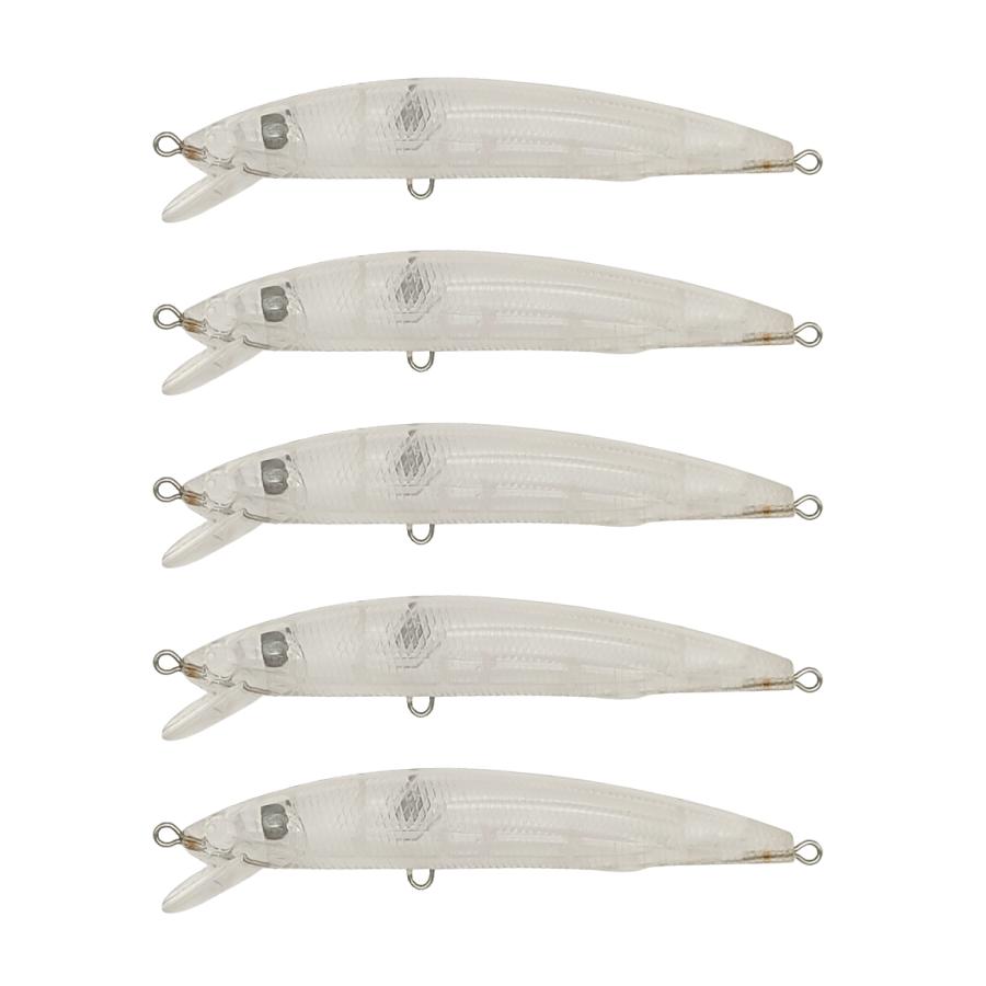 オルルド釣具 ミノー 12.4cm 13g 5個セット DIYルアー 未塗装版 ルアー