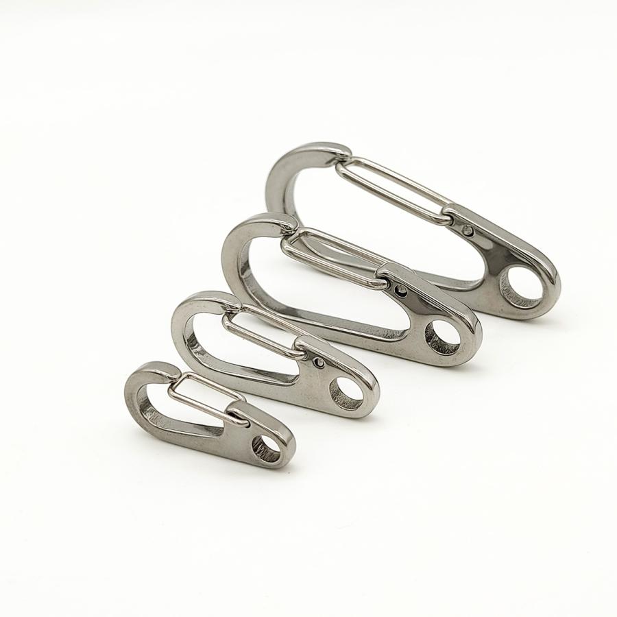 カラビナ 304 ステンレス スプリングフック 10個セット 26mm 33mm 45mm 