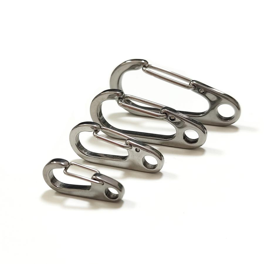 カラビナ 304 ステンレス スプリングフック 10個セット 26mm 33mm 45mm