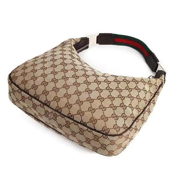 グッチ GUCCI バッグ GGキャンバス シェリーライン ショルダーバッグ 145757 ベージュ×ダークブラウン｜worlddrive｜06