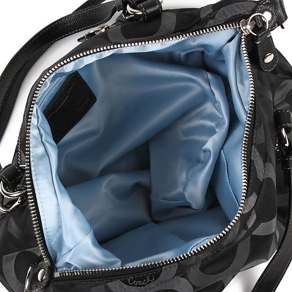 COACH コーチ バッグ 2way ショルダーバッグ オプアート サテン  