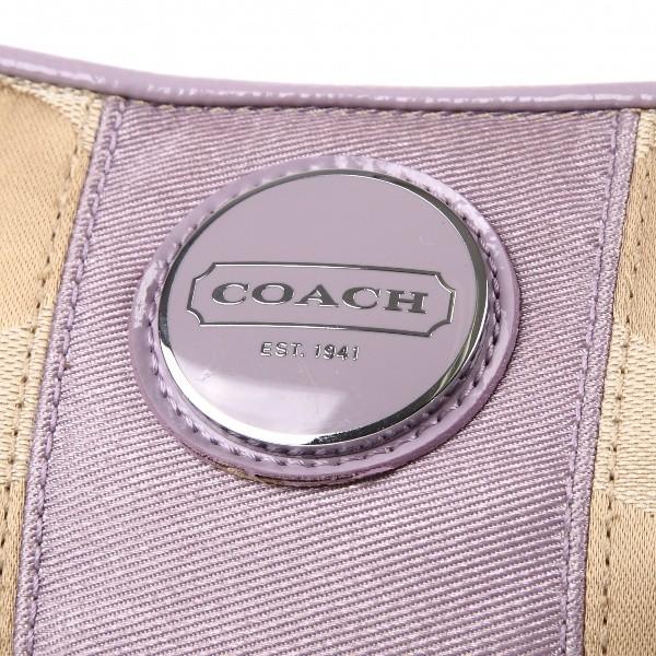 コーチバッグ アウトレット COACH シグネチャー 2WAY ショルダー 17439 ライトカーキ×ライラック｜worlddrive｜03