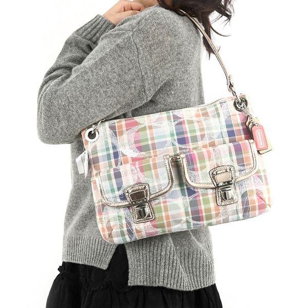 COACH コーチバッグ ポピー 2WAYショルダー 斜めがけ マドラス 