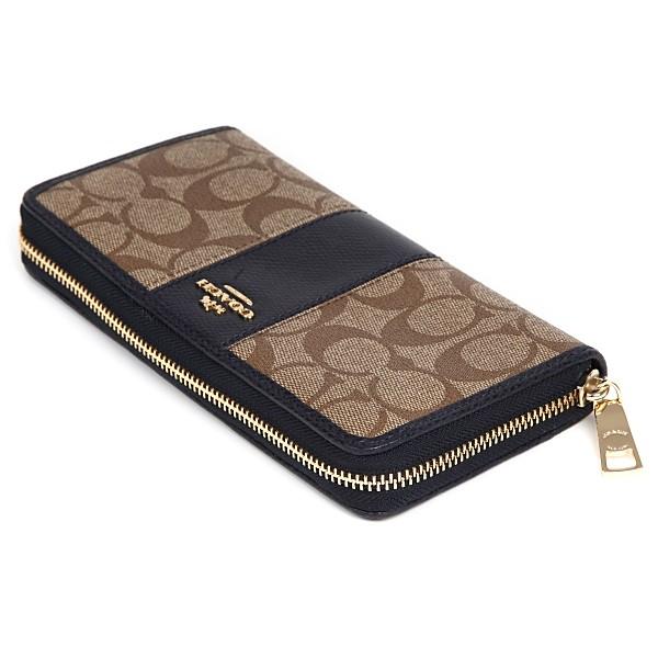 コーチ 長財布 52859 ラグジュアリー シグネチャー PVC レザー  