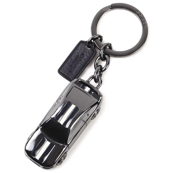 コーチ キーホルダー COACH アウトレット メタル カー キーリング / キーホルダー F64255 BLK 64255bk