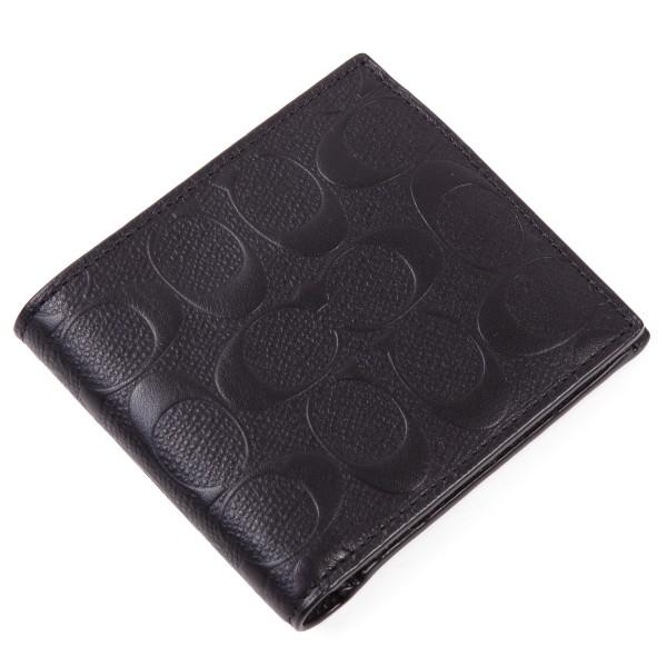 コーチ Coach 二つ折り財布 アウトレット シグネチャー メンズ 二つ折財布 Blk コーチバッグのワールドドライブ 通販 Yahoo ショッピング