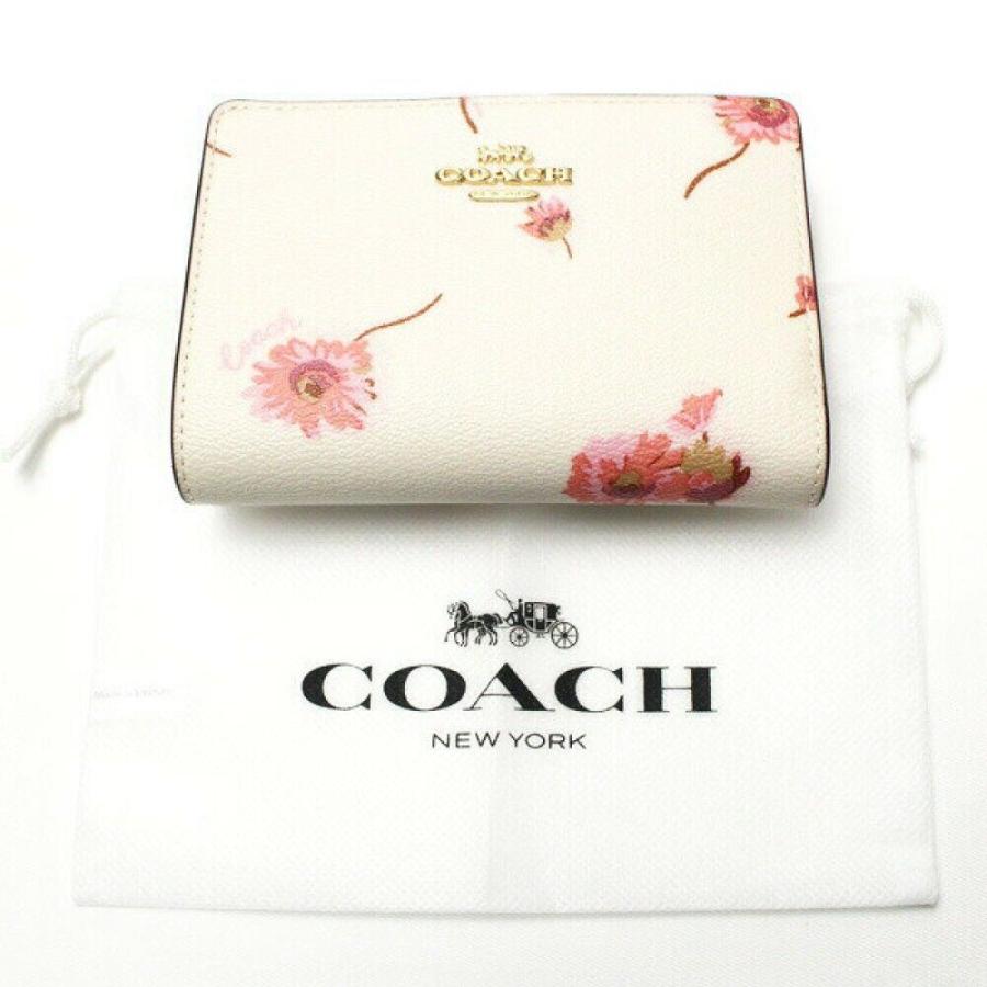 コーチ COACH アウトレット レディース 財布 二つ折り財布 C8737 IMCAH(チョークマルチ) 花柄 コーチ専用ギフトラッピング付き｜worlddrive｜05