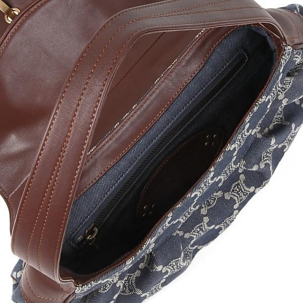 CELINE セリーヌ バッグ ショルダー マカダム柄 デニム : コーチ CELINE セリーヌ バッグ ショルダー マカダム柄 デニム : コーチ