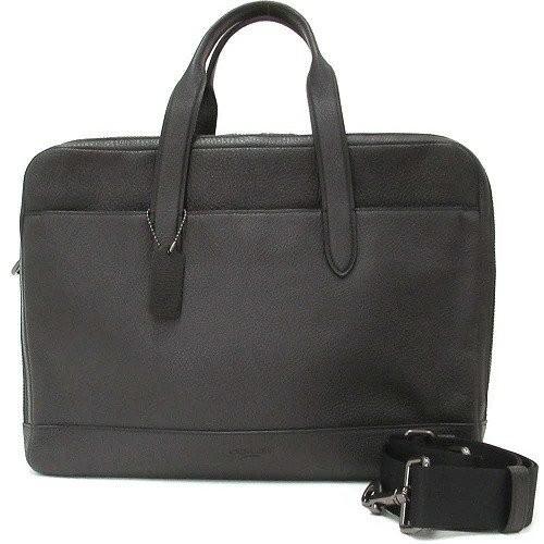 COACH コーチ ビジネスバッグ F27617 ブラック レザー メンズ COACH コーチ ビジネスバッグ F27617 ブラック レザー メンズ