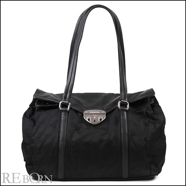 現行 極希少】 PRADA トートバッグ ナッパレザー ブラック 黒 肩掛け  