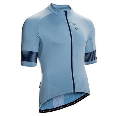 リベロ/Rivelo　Mens Crocknorth　ショートスリーブ　サイクルジャージ (Ｍ， ブルー/ネイビー)