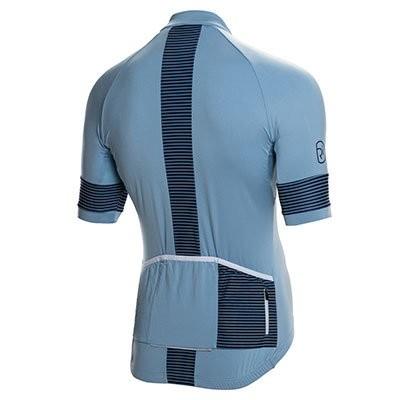 リベロ/Rivelo　Mens Crocknorth　ショートスリーブ　サイクルジャージ (Ｍ， ブルー/ネイビー)