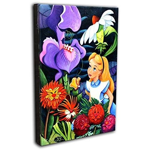 正規激安 Disney ディズニー ミシェル ローレン 不思議の国のアリス 花との会話 限定1500部 キャンバスジークレ 交換無料 Mobile Scotturb Com