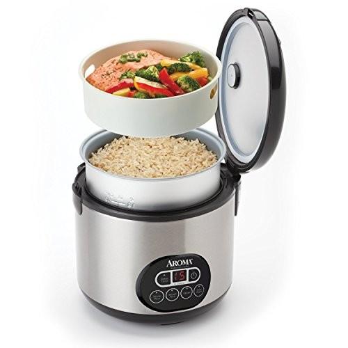 Aroma Professional 12-Cup (Cooked) Digital Rice Cooker and Food Steamer, Stainless Steel｜worldfigure｜03