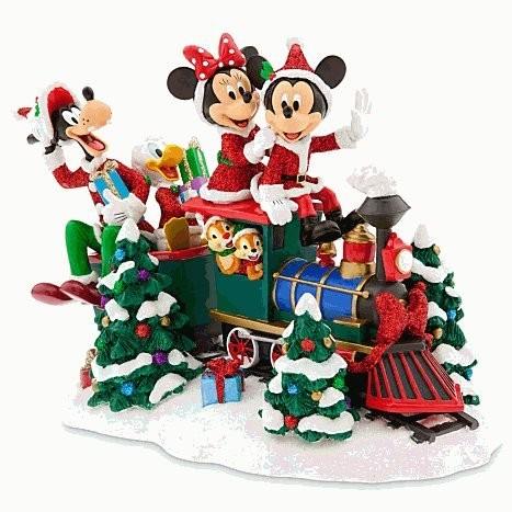 Disney(ディズニー)Santa Mickey Mouse and Friends on Train Figure　サンタミッキーとミニー　仲間たち