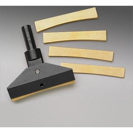 Fret Press Caul with 5 Fret Press Inserts ボール盤用フレットプレス
