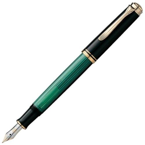 PELIKAN ペリカン 万年筆 SOUVERAN スーベレーン 緑縞 ペン先サイズ：EF(極細字) M400 GRN