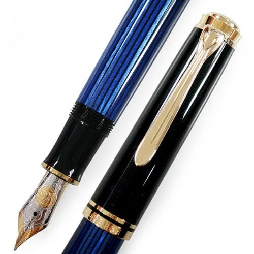 PELIKAN ペリカン 万年筆 SOUVERAN スーベレーン ブルー 青縞 ペン先