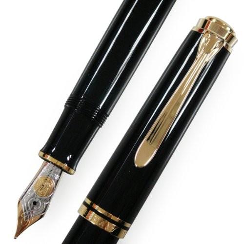 PELIKAN ペリカン 万年筆 SOUVERAN スーベレーン 黒 ペン先サイズ：F