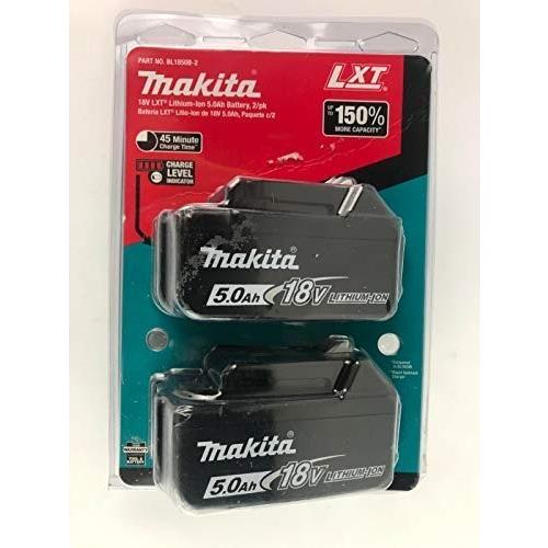 Makita マキタ 18V 5.0ah 純正 BL1850-2 2個パック残量インジケーター付き