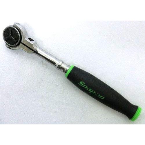 Snap-on (スナップオン) 1/4 差し込み ラチェット グリップ付き スイブル ヘッド グリーン 緑 THNF72G