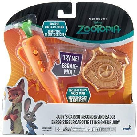 Zootopia ズートピア ニンジン型レコーダー/警察バッジ ズートピア おもちゃ ジュディ ニンジン レコーダー ＆ ポリス バッジ