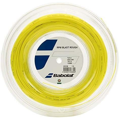 BABOLAT (200Mロール) RPM ブラスト ラフ 硬式テニス ポリエステル ガット BA243136 ゲージ:(1.25mm/1.30