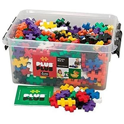 Plus-Plus Midi Size 400-Piece Basic Color Assortment in Plastic Tub