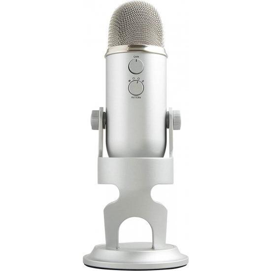 Blue ブルー イエティ コンデンサーマイク シルバー & ポッドキャスター バンドル/Yeti Condenser Microp_3