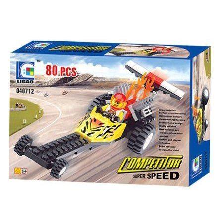 Competitor , Super Speed  80 Pcs Racer Building Blocks Set , Lego (レゴ) Parts Compatible , Best
