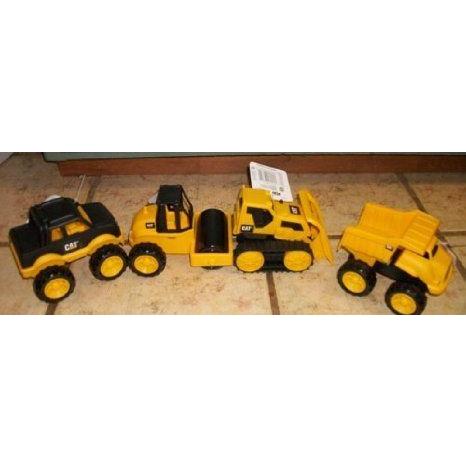 (4) 6 inch Cat MIni 寄せあわせ Dump truck/ Steamroller/Bulldozer/貨物自動車/ ミニカー 細密画 フィギュア-フィギュア本体-ゲーム、おもちゃ