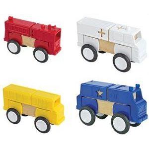 * BLOCK MATES COMMUNITY VEHICLES SET 立ちはだかる 手あそび フィギュア-ゲーム、おもちゃ