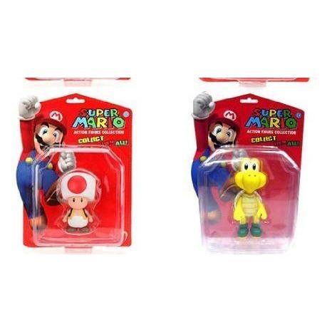 【ビーピー】Super Mario (スーパーマリオ) Bros. 5-inch Toad \u0026 Koopa アクションフィギュア (NO BOX)