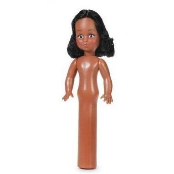 10 Inch Toilet Paper Black African American Dolls with Black Hair (Package of 6 Dolls) ドール 人形