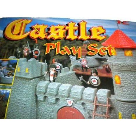 100+ Pcs Castle Old Style プレイセット Battering Ram Horsesの画像