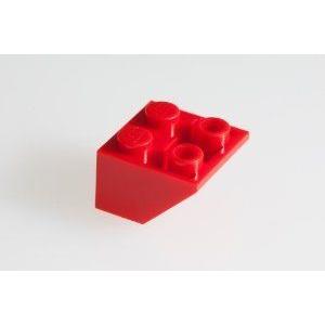 100x LEGO (レゴ) R Red 2X2/45° Inv. Roof Tiles ブロック おもちゃ