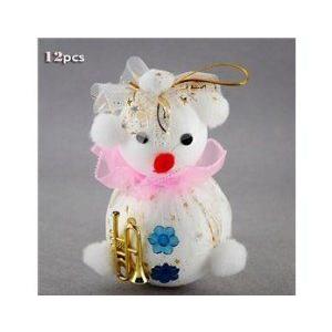 12pcs/kit Cute Christmas Foam Snowman Puppet (パペット) Doll お人形さん あやつり人形 図形 フィギュア本体-ゲーム、おもちゃ-フィギュア