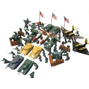 150pc Army Men Toy Soldiers プレイセット Missiles Jets Tanks B2 Bomber