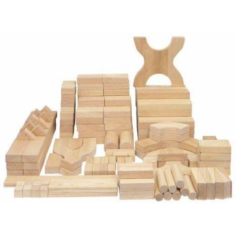 170 Piece Hardwood Building Block Set 立ちはだかる 手あそび フィギュア-ゲーム、おもちゃ-フィギュア本体