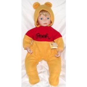 18 Disney (ディズニー)Winnie The Pooh Outfit Porcelain Doll ドール 人形 フィギュア