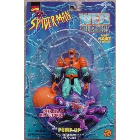 1997 TOY BIZ Spiderman スパイダーマン 割り引き Web Splashers フ Octopus Deep Inflatable SEA 80％以上節約 Dr. Octo-legs