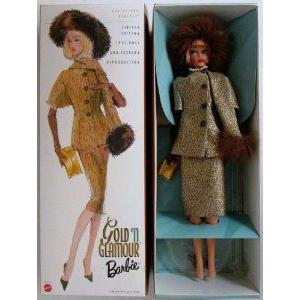 2002 限定品 (限定品) Vintage Reproduction Gold N' Glamour Barbie(バービー) Doll ドール 人形 フィギ