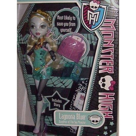 2012 MONSTER HIGH WAVE 2 LAGOONA BLUE DOLL DAUGHTER OF THE SEA MONSTER お人形さん あやつり人形 図形 フィギュア-フィギュア本体-ゲーム、おもちゃ