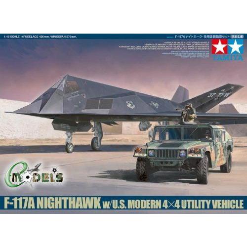 89773 F-117A 1/48 Nighthawk \u0026 U S Modern 4x4 フィギュア 人形 おもちゃ