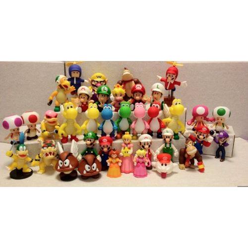 37 pcs Mario Pvc 5 Figures Set フィギュア ダイキャスト 人形